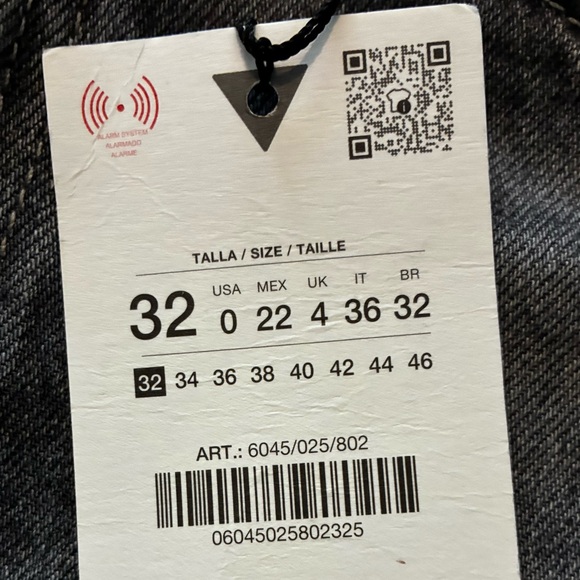 Zara NWT full length high rise wide leg jeans 6045/025 - Picture 9 of 9